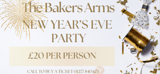 The Bakers Arms New Year's Eve Party 2026